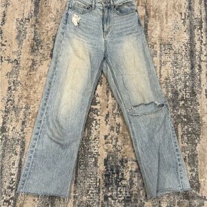 Distressed Light H&M Blue Jeans